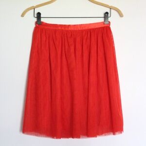 Formula Jovem Red Tulle Knee-Length Skirt – EU 38 (Never Used) – El Corte Inglés
